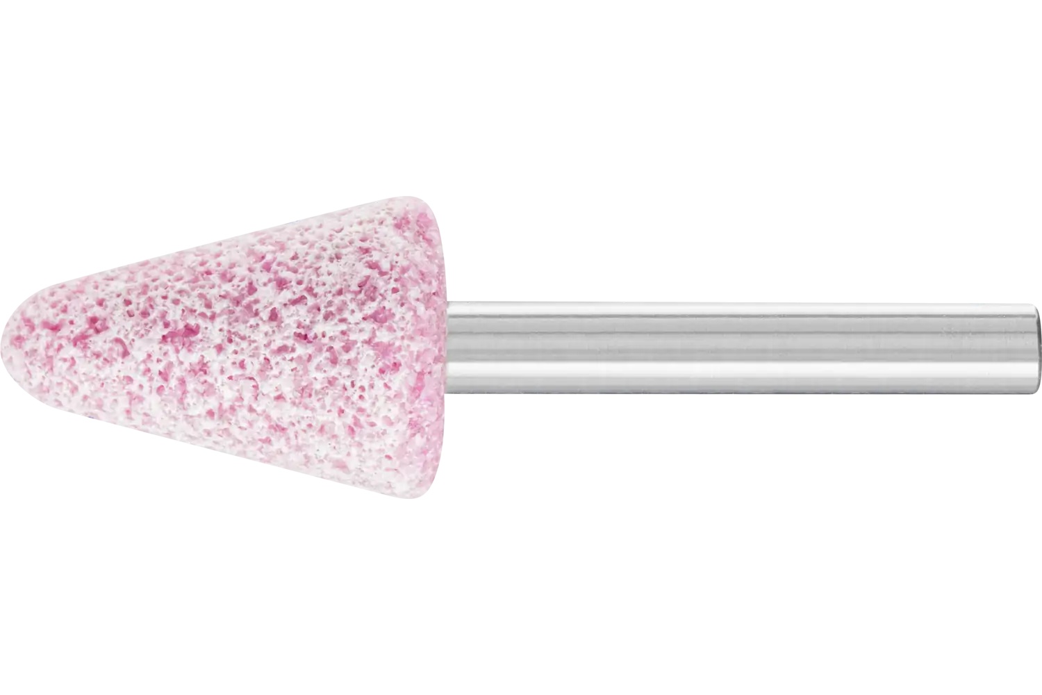 Picture of Pferd Vitrified Mounted Point, Steel Edge, 3/4" x 1-1/8, 30 Grit, A5, AO, 1/4" Shank